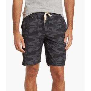 VTG 1946 Black Gray Camo Drawstring Performance Windjammer Hybrid Shorts XXL NWT